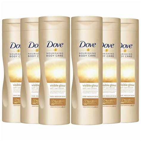 dove visible glow self tan.